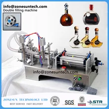 110v or 220v Horizontal Pneumatic double head PERFUME Filling Machine, WlNE filling machine, Water filling machine