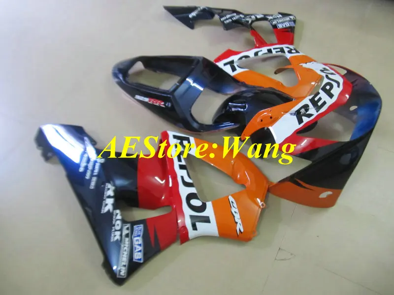 

Injection mold Fairing kit for HONDA CBR900RR 929 00 01 CBR 900RR CBR 900 RR 2000 2001 Red orange blue Fairings set+gifts HM01