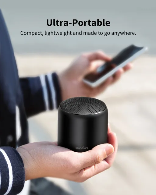 Anker Soundcore Mini 2 Pocket Bluetooth IPX7 Waterproof Outdoor Speaker Powerful Sound with Enhanced Bass 15H Playtime 6