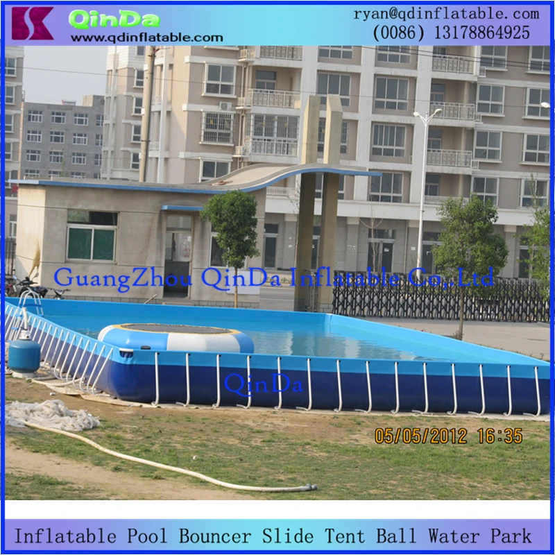 square framed pool