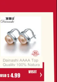 Dainashi new arrival 925 silver freshwater natural real pearls ear rings fine jewelry for women gifts