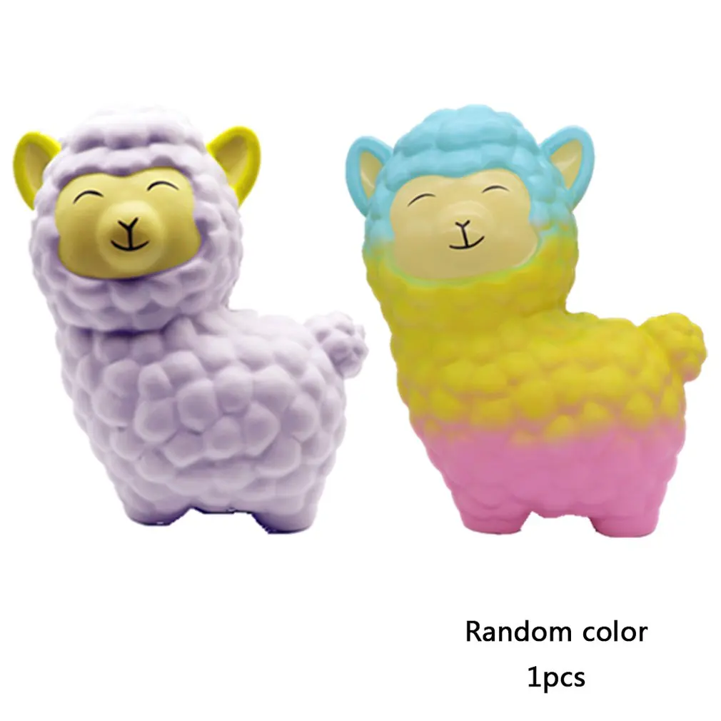 

1Pcs H0426-5 Big Alpaca Venting Model Decompression Cartoon Cute Toy Slow Rising Cartoon Doll Stress Reliever Toy