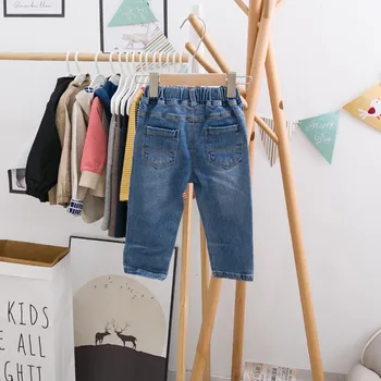 

Brief Style Toddler Boys Jeans Simple Baby Girls Loose Denim Pants Kids Cowboy Pants Children Clothes Spring Autumn 1 2 3 4 5T