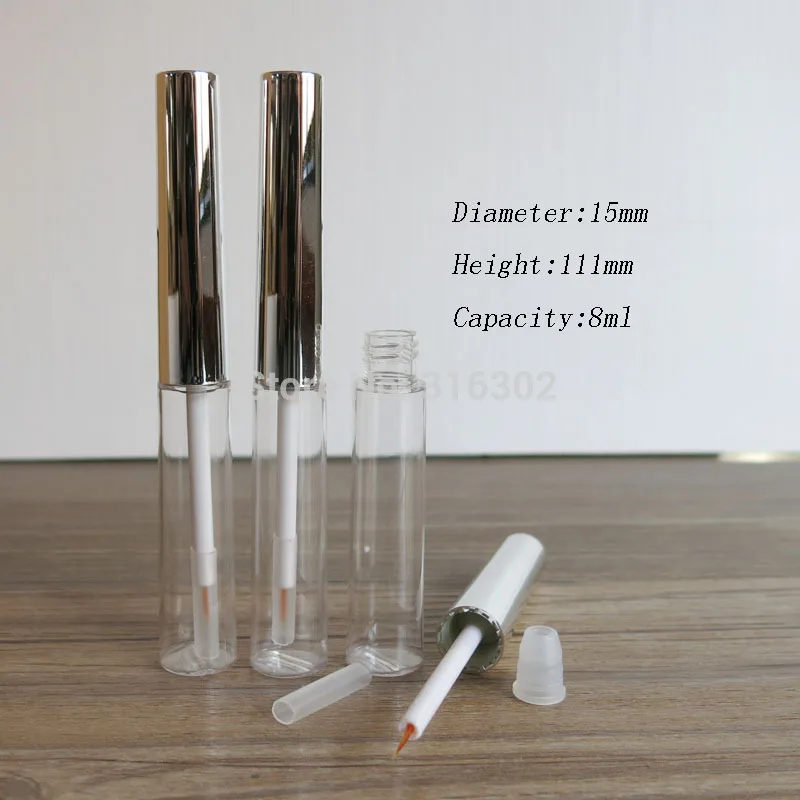 

100 x 8ml Refillable Mascara Eyelash Growth Serum Tubes Empty Lash Lift Liquid Eye Liner Beauty Containers Packaging