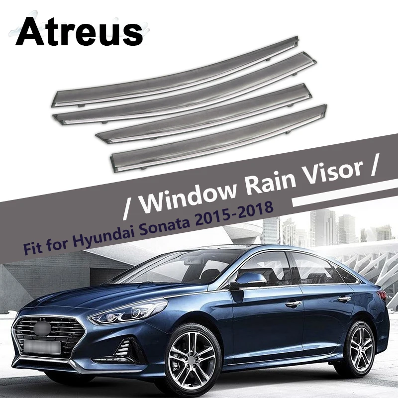 Atreus 4 шт. для Hyundai Sonata 2015 2016 2017 2018 автомобильные аксессуары дверь дым Окно