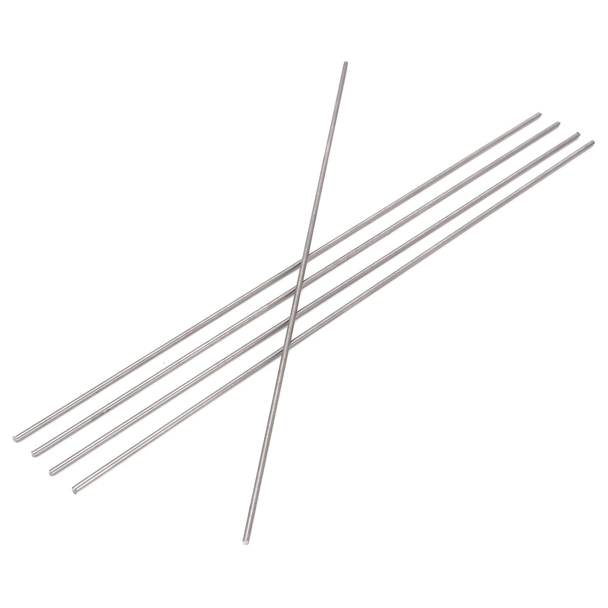 5pcs 250mm Length Titanium Ti Grade 5 GR5 Metal Rod Bar 2mm Diameter For Industry Tools