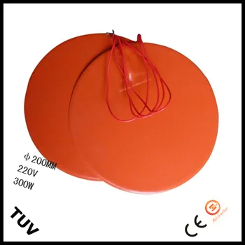

JSEX Diameter 300 mm 220v 300 w silicone rubber heater ,heated pad with 100k thermistor 3M adhesive