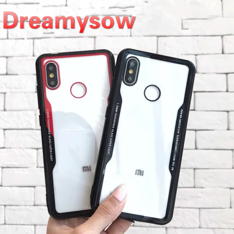 

Glass Cover For Xiaomi Mi 9 SE 8 Lite 5X 6X Soft Silicone TPU Acrylic Case For Xiaomi Redmi Note 7 5 6 Pro 7S S2 6Pro Case Funda
