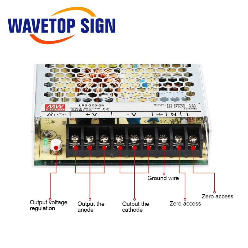 Meanwell LRS-200 один Выход переключение Питание 5V 12V 24V 36V 48V 200W МВт тайваньского бренда LRS-200-24