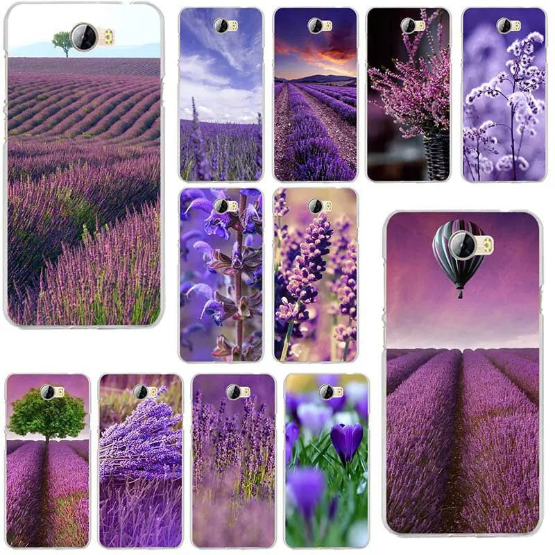 Phone Cases for Huawei P8 P9 P10 P20 Lite Mate 10 Pro Y5 Y6 Y3 II Y7 Honor 6X 9 Lavender Flower Purple Lavandula | Мобильные