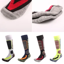 Новинка 35-39 Лыжные носки зимние теплые мужские женские уличные велосипедные Сноубординг походные спортивные носки толстые Термо носки