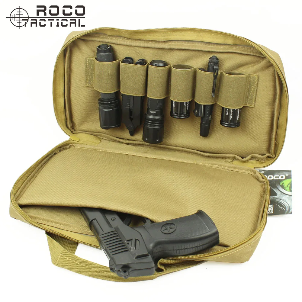 ROCOTACTICAL Tactical Pistol Bag Tactical Single Pistol Case Bag