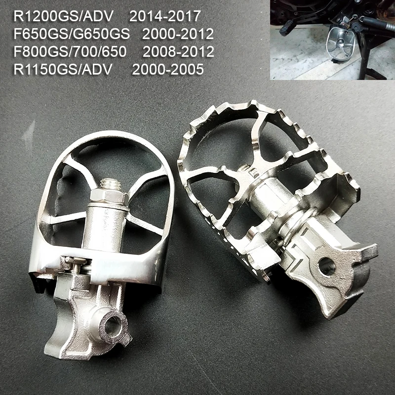

For BMW R1200GS LC / R1200GS Adventure 14-16 F700GS F800GS Motorcycle Wide Enduro Foot Pegs Rests Tilt Angle Adjustable Footpegs