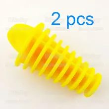 2 шт./упак. глушитель выхлопной трубы заглушка для очистки желтый для грязи велосипед ямы ATV Quad Багги Go Kart мотоцикл мотокросса