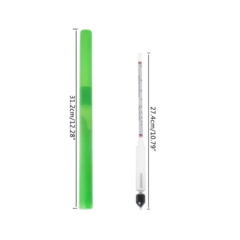 

1PC Alcoholmeter Alcohol Meter Thermometer Wine Concentration Meter Vodka Whiskey Hydrometer Tester