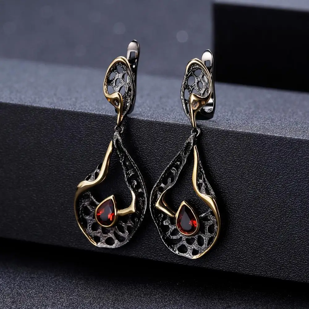 GEM'S BALLET 1.26Ct натуральный родолит Гранат 925 серебро оригинальный ручной работы