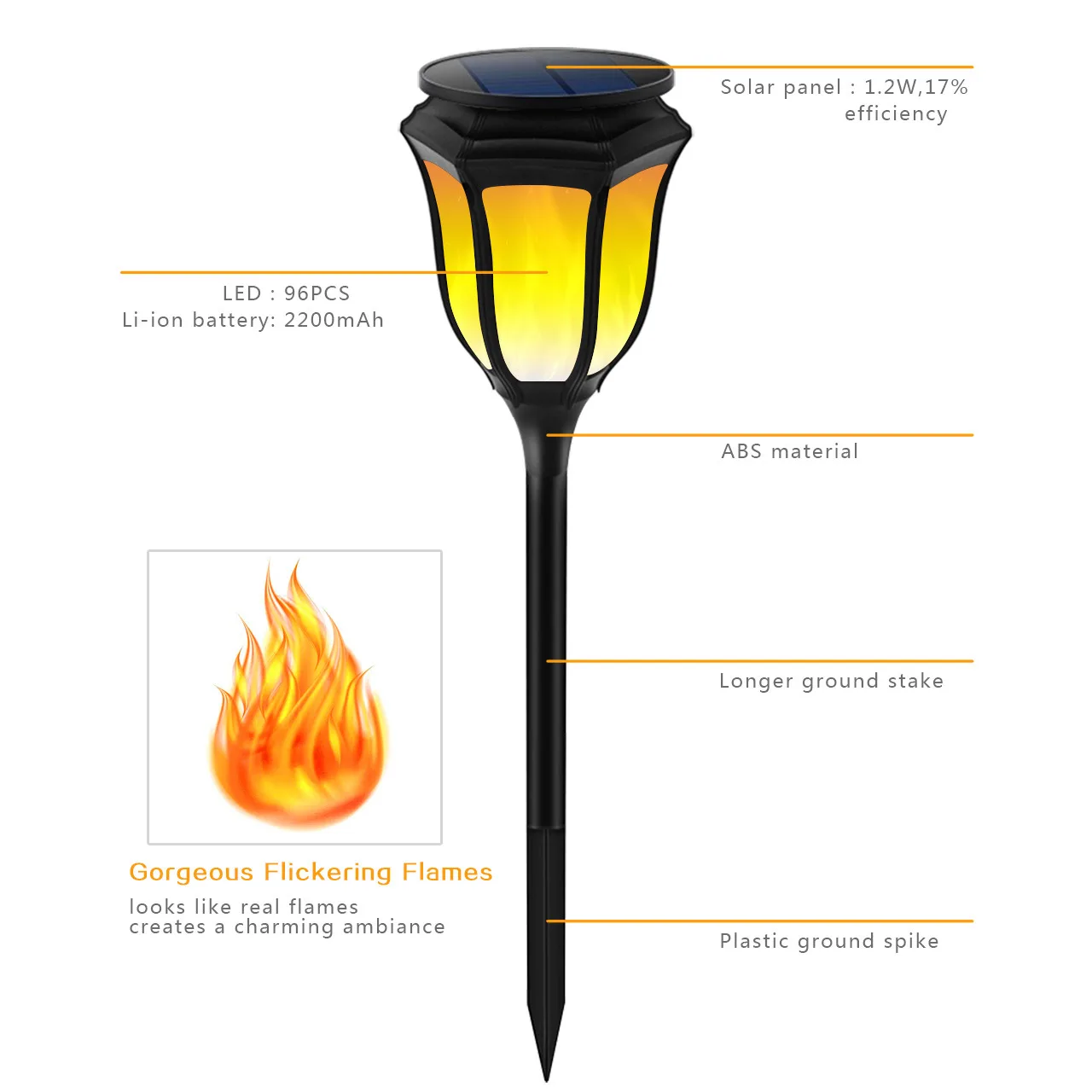 

luz solar led para exterior outdoor led sun powered garden led solar