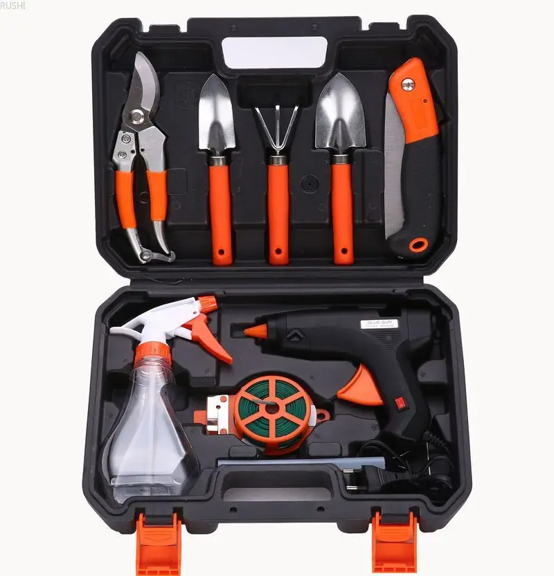 

Hardware toolbox garden gardening tools combination set electric heating glue gun set garden gardening tools Garden Tool Parts