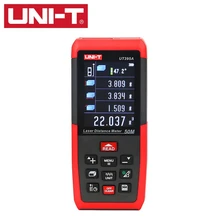 UNI T UT395A 50 m Metros de Distância A Laser Telêmetro Eletrônico Nivelador Tripé interface de Exportação De Dados USB PC Software 2.4 polegada TFTLCD