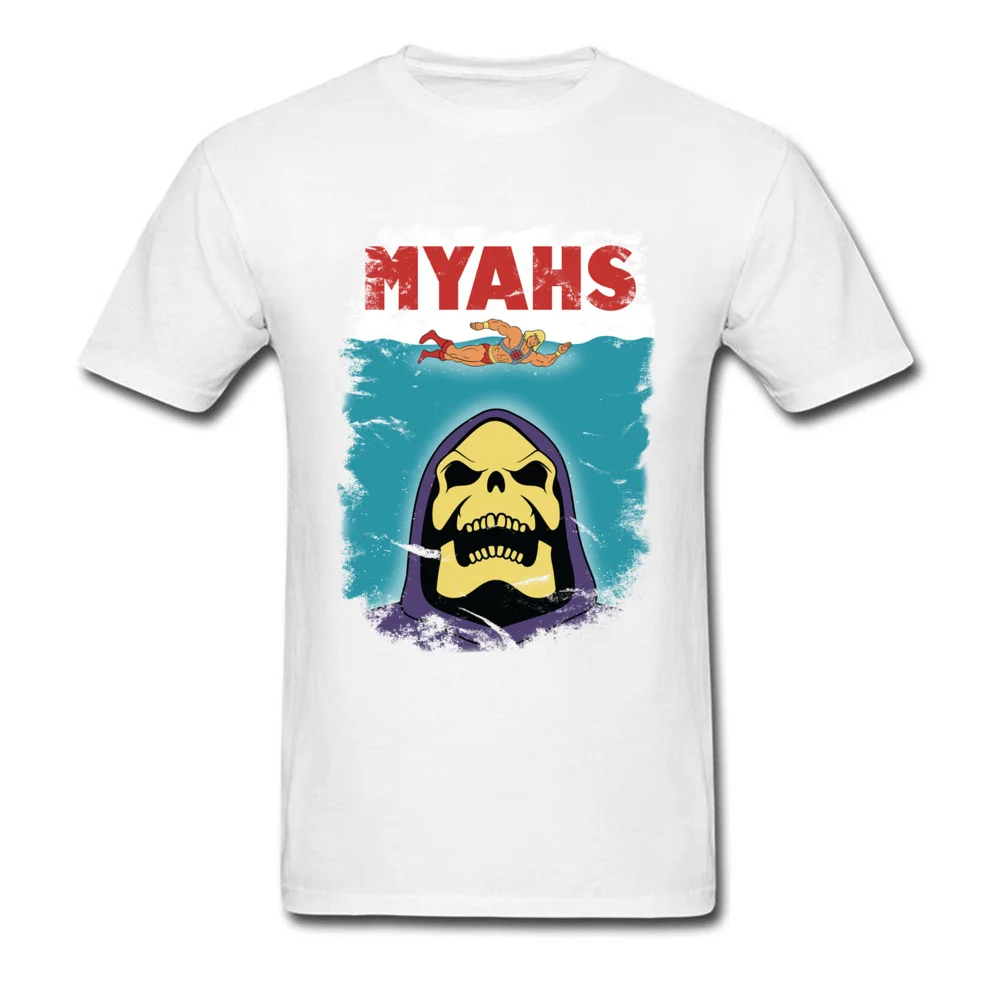 Мужская футболка с черепом Myahs Винтажная Футболка принтом челюсти летняя одежда