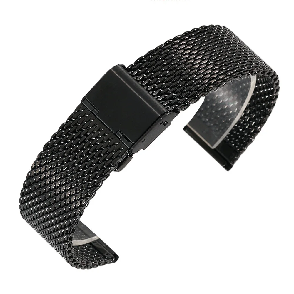 Premium Stainless Steel Milanese Mesh Watch Strap with Adjustment Tool