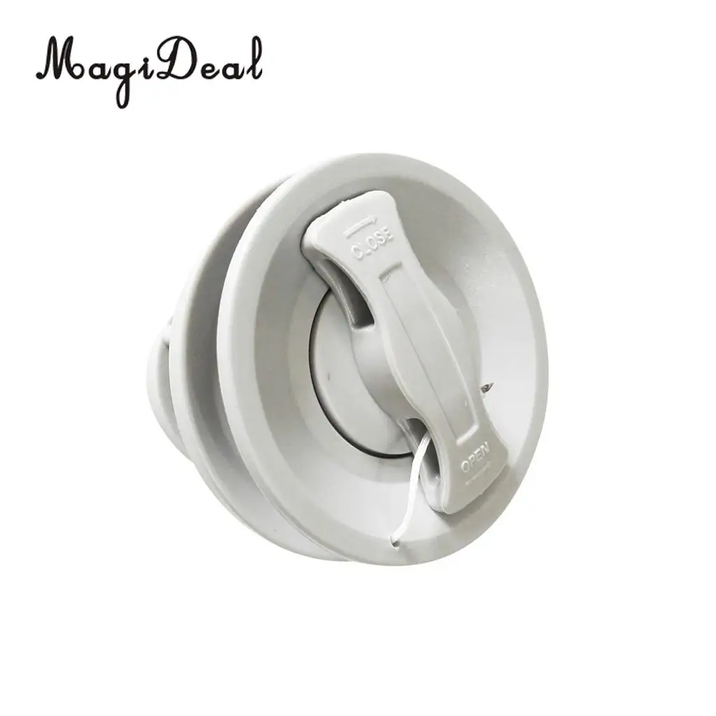 MagiDeal Heavy Duty Double Seal Air Valve Replacement Water Sport Acce for Inflatable Boat River Raft Kayak Canoe White/Black