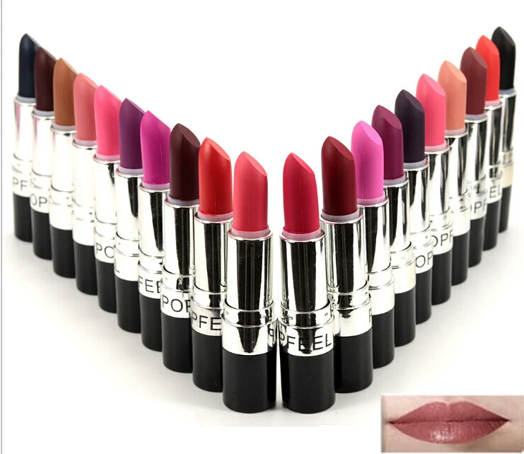 2017 Hot Lipsticks Popular Brand Lip Stick Long Lasting Lipstick Matte