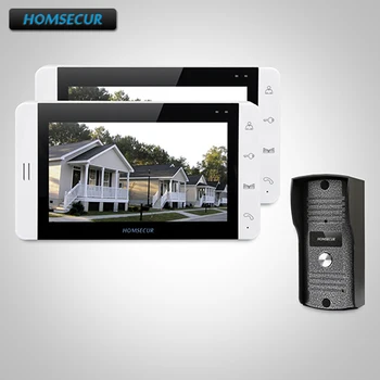 

HOMSECUR 7" Hands-free Video&Audio Home Intercom+White Monitor for Apartment 1C2M : TC031 Camera + TM703-W Monitor (White)