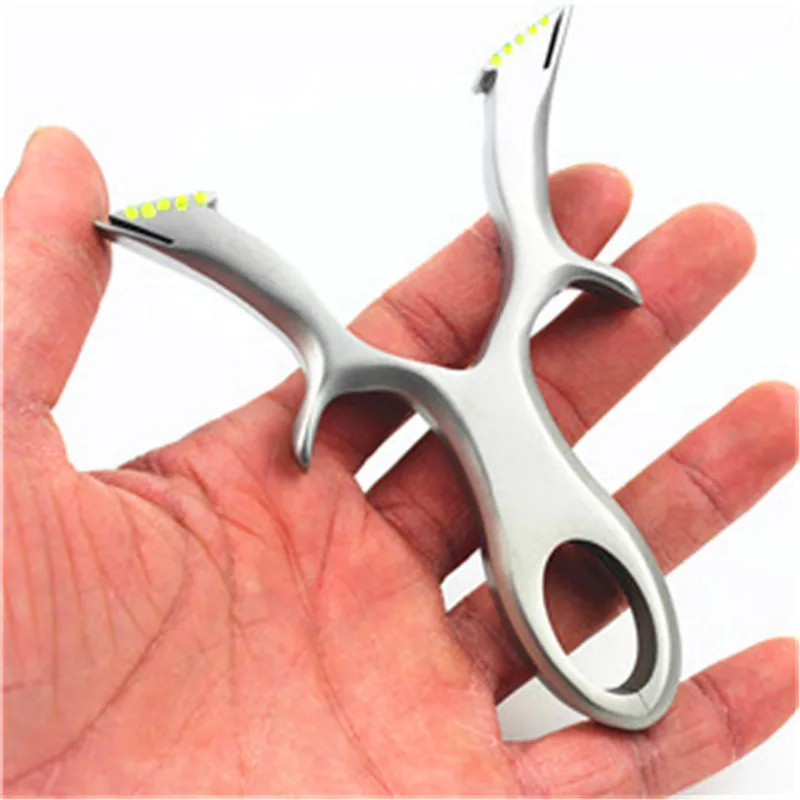 

Outdoor Slingshot Stainless Steel Catapult Rubber Band Professional 5 Sight Sling Shot Hunting Bow Professional Shooting Bow