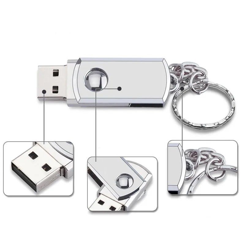 Портативный металлический USB флеш-накопитель 64 ГБ 32 ГБ 16 ГБ 8 ГБ флеш-накопитель портативный флеш-накопитель 128 ГБ флеш-накопитель USB накопитель