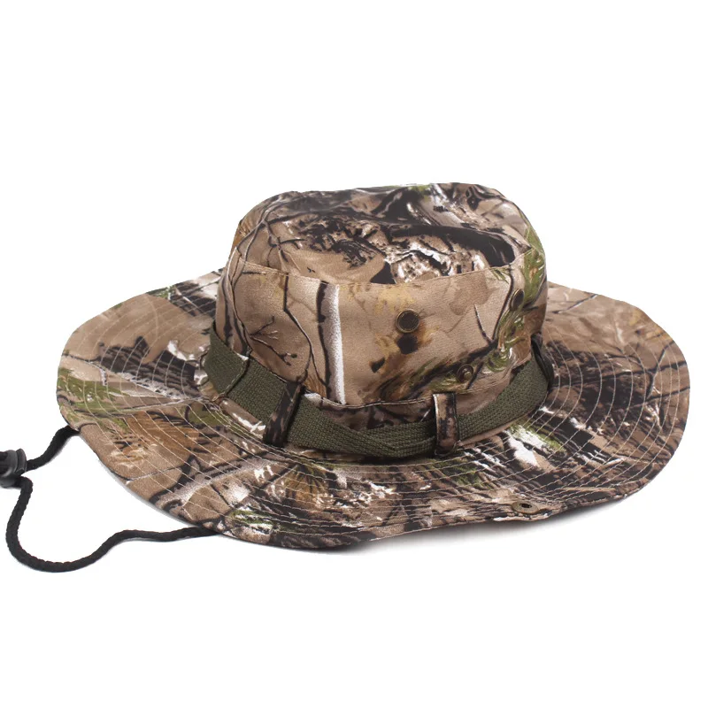 Тактическая снайперская страйкбольная камуфляжная шляпа шляпы охотничьи головные уборы непальская Кепка спецназ армейские Boonie военные летние солнцезащитные шляпы - Цвет: 03