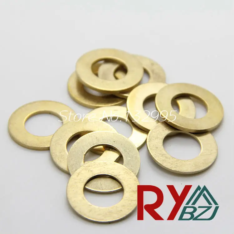 Brass washer M2 M3 M4 M5 M6 M8 M10 M12 M14 M16 M18 M20 M22 Brass flat washer set / bronze
