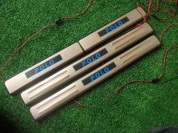 

LED Stainless Scuff Plate/Door SiLL For VW Polo 2004-2011