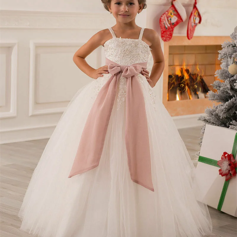 off white flower girl dresses