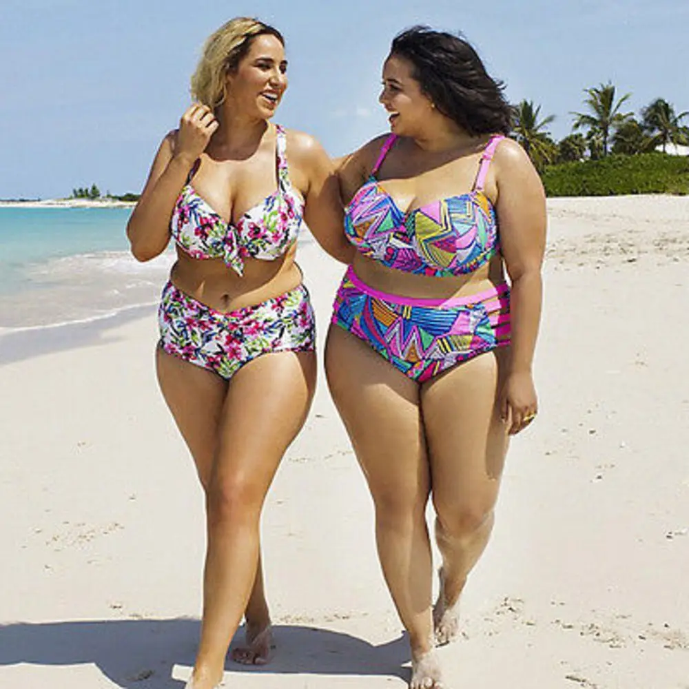 

Women Push Up Plus Size Maillot Swimwear Strip High Waist Swimsuit Female Big Chest Bathing Suit Biquini Xl-5xl De Bain Women