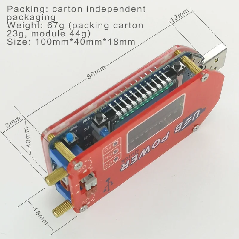 Цифровой дисплей DP3A USB регулируемый силовой модуль DC 1 30 в 15 Вт QC 2 0 3 FCP