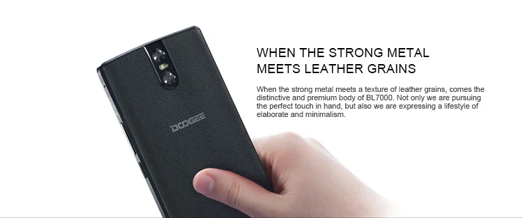 DOOGEE BL7000 7060mAh 4GB RAM 64GB ROM MTK6750T 1.5GHz Octa Core 5.5 Inch 2.5D FHD Screen Dual Camera Android 7.0 4G LTE Smartphone