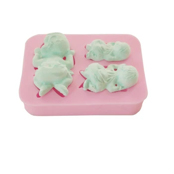 

Silicone Cake Molds Chocolate Candy Sleep Baby Angel Moule Handmade Soap Tools Mold