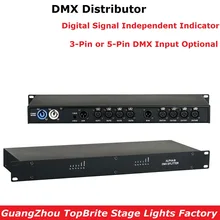 1XLot регулятор сценического освещения DMX512 разветвитель света разделитель усилителя сигнала профессиональный DMX Дистрибьютор для сценического оборудования