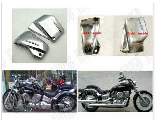 Металлическая батарея боковая крышка для Yamaha Vstar XV 650 Classic XV 650 Custom XVS 650 1998-2013