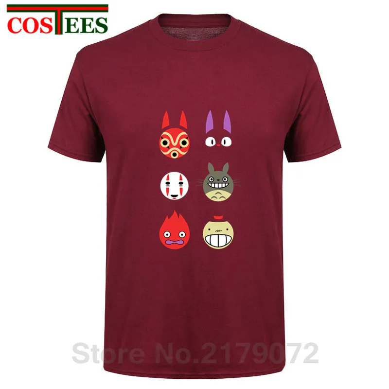 2018 nuevo estilo japonés Mononoke vecino Totoro en espíritu T camisa de los hombres de ocio camiseta de dibujos animados ropa de marca camiseta camisetas 2018 nuevo estilo japonés Mononoke vecino Totoro en espíritu T camisa de los hombres de ocio camiseta de dibujos animados ropa de marca camiseta camisetas