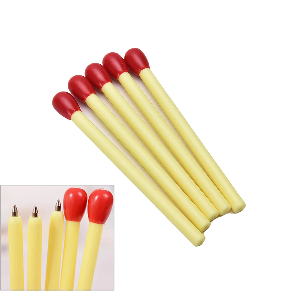 

200pcs/lot Cute Creative Mini Matchstick Shape Ballpoint Pens Blue Ink Stationery Pen for Kids Office School Supplies Escolar