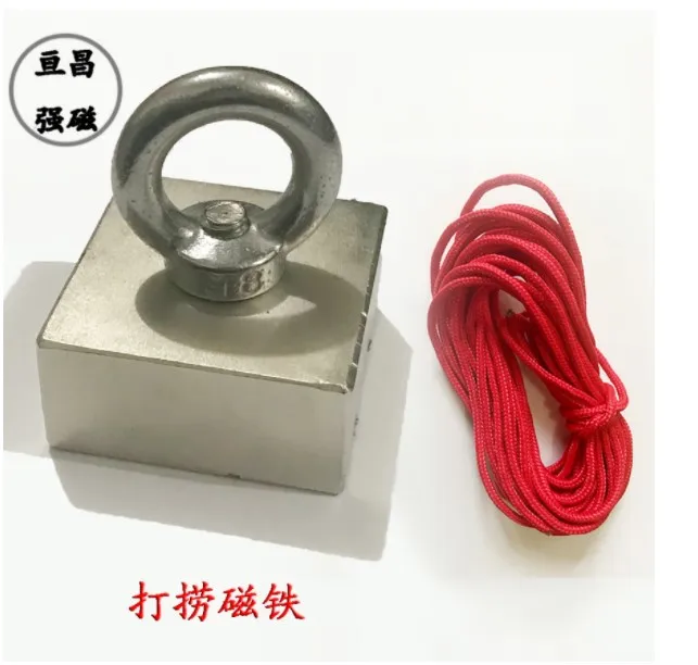 

Block magnet Salvage magnet Magnetic 47mmx47mmx17mm with line gift Holder Super Heavy Neodymium Rare Earth magnet Suction 1pc