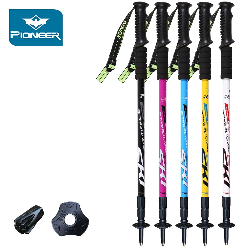 Longitud bastones ajustables bastones para el deporte al aire libre escalada alpinismo mochila Camping senderismo Kit de viaje Longitud bastones ajustables bastones para el deporte al aire libre escalada alpinismo mochila Camping senderismo Kit de viaje
