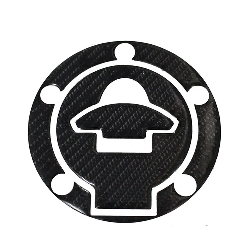 

New 3D Carbon Fiber Gas Cap Tank Cover Pad Sticker For YAMAHA R15 R25 R3