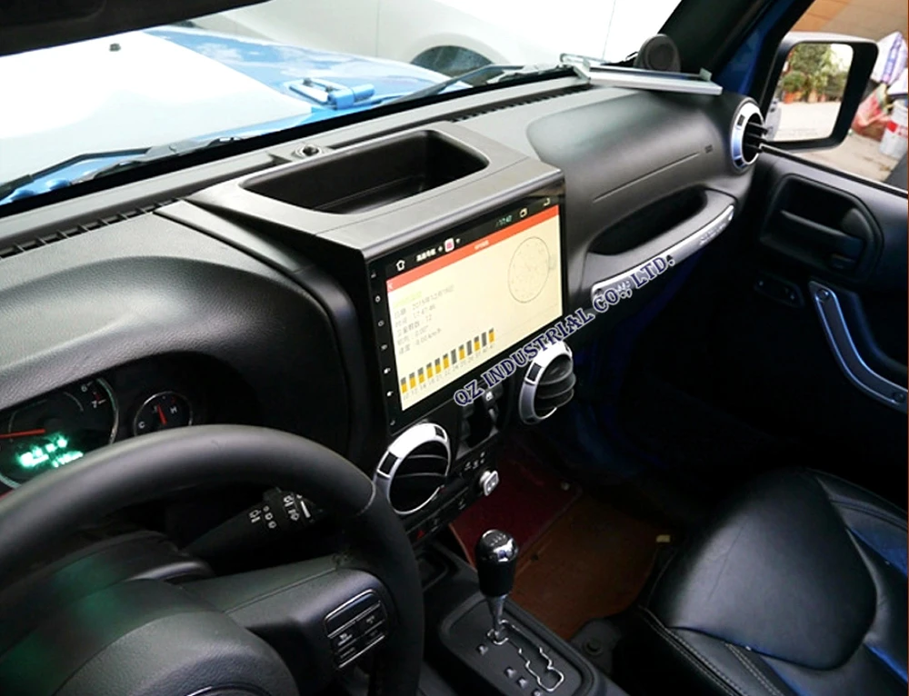 Flash Deal QZ industrial HD 10.2" 8core Android 8.1 T8 for Jeep Wrangler Car DVD player with 3G 4G WIFI Bluetooth Navi GPS Radio RDS Map 8