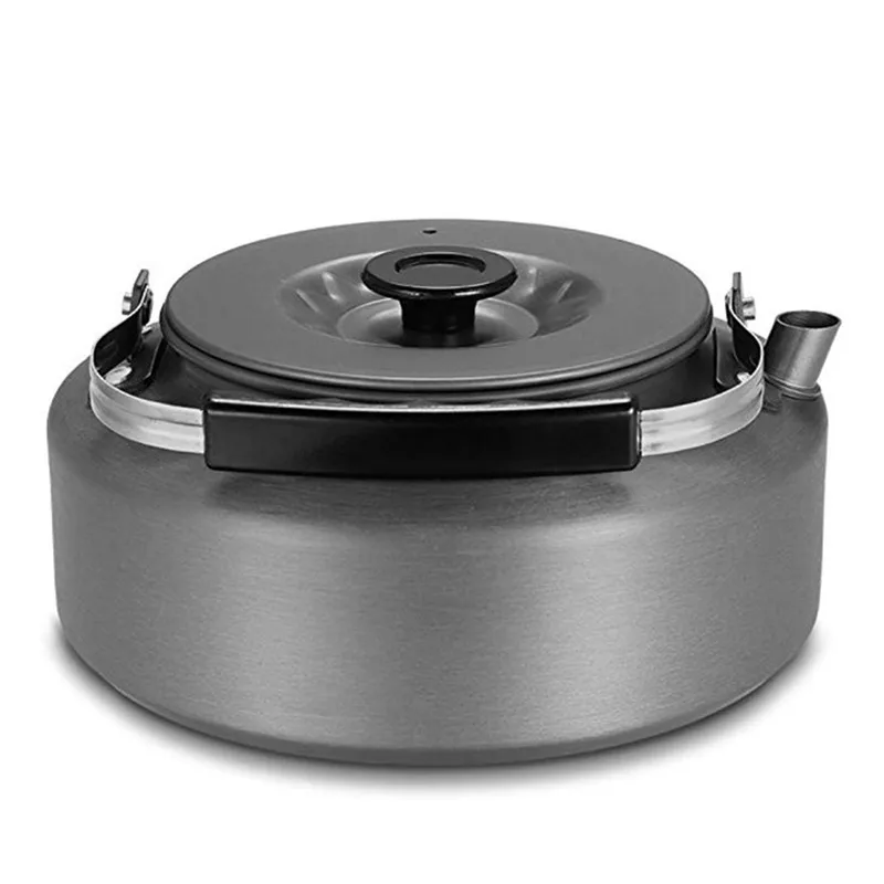 

1.1L/1.6L Aluminum Alloy Outdoor Picnic Water Kettle Portable Anti-Scald Handle Hard Oxidation Taepot Camping Coffee Pot