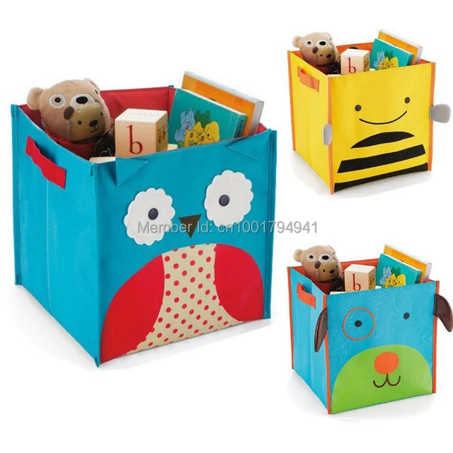Owl Dog Bee Ladybug And Monkey Style Kids Storage Bin Canvas Owl Dog Bee Ladybug And Monkey Style Kids Storage Bin Canvas Material Folding Toys Organizer