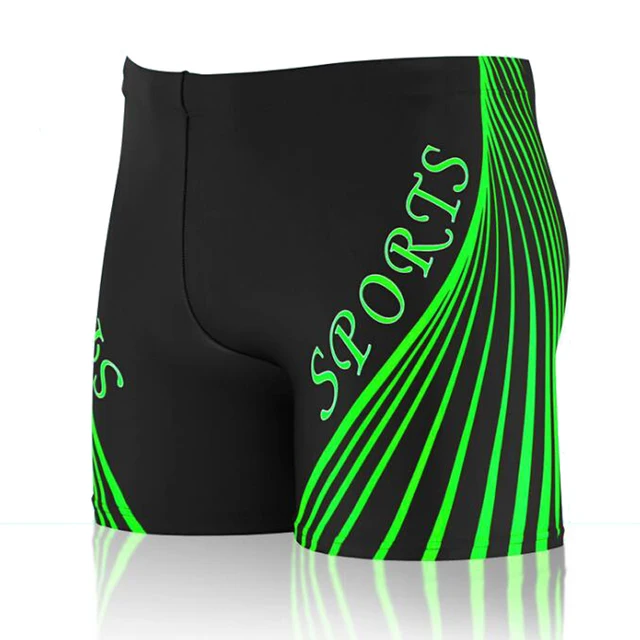 Men Male Swim Trunks Briefs Stripes Prints Beach Sea Swimming Shorts ...