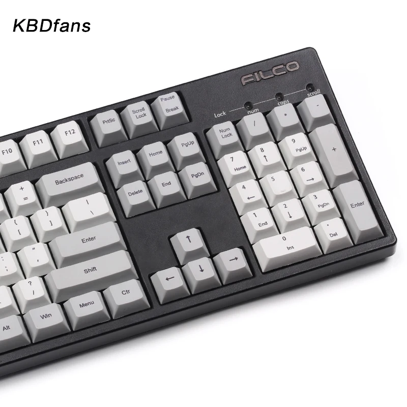 Pbt keycaps краситель субкровать вишня профиль 105 ключи красный серый esc ключи для cherry mx механические